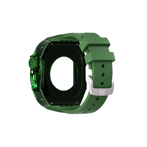 Reqior Apple Watch 45mm Polymer Case with Rubber Strap (Green)