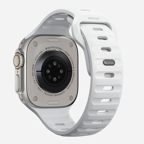 Nomad Bracelet silicone sport Apple Watch (blanc)