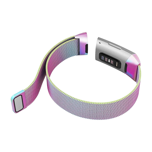 Milanese Strap, on a watch, 3/4 rear view