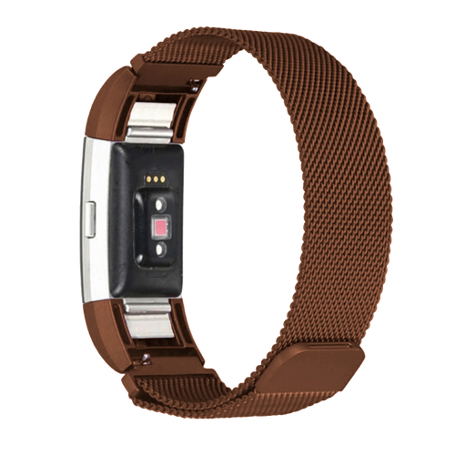Bracelet Milanais Fitbit Charge 3 (marron)