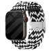 Bracelet tressé Apple Watch (noir/blanc)