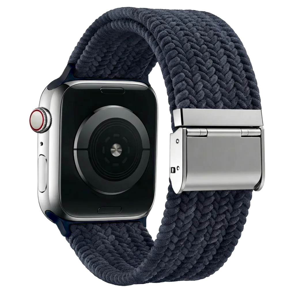 Bracelet tressé Apple Watch (charbon)