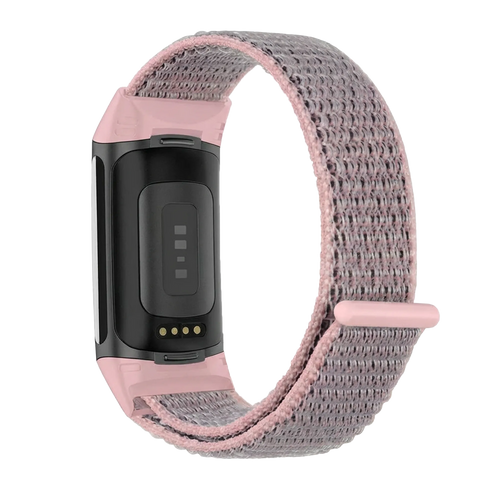 Bracelet nylon Fitbit Charge 6 (rose)