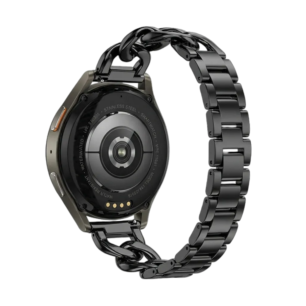 Bracelet chaîne acier Huawei Watch GT 3 Pro 43mm (noir)