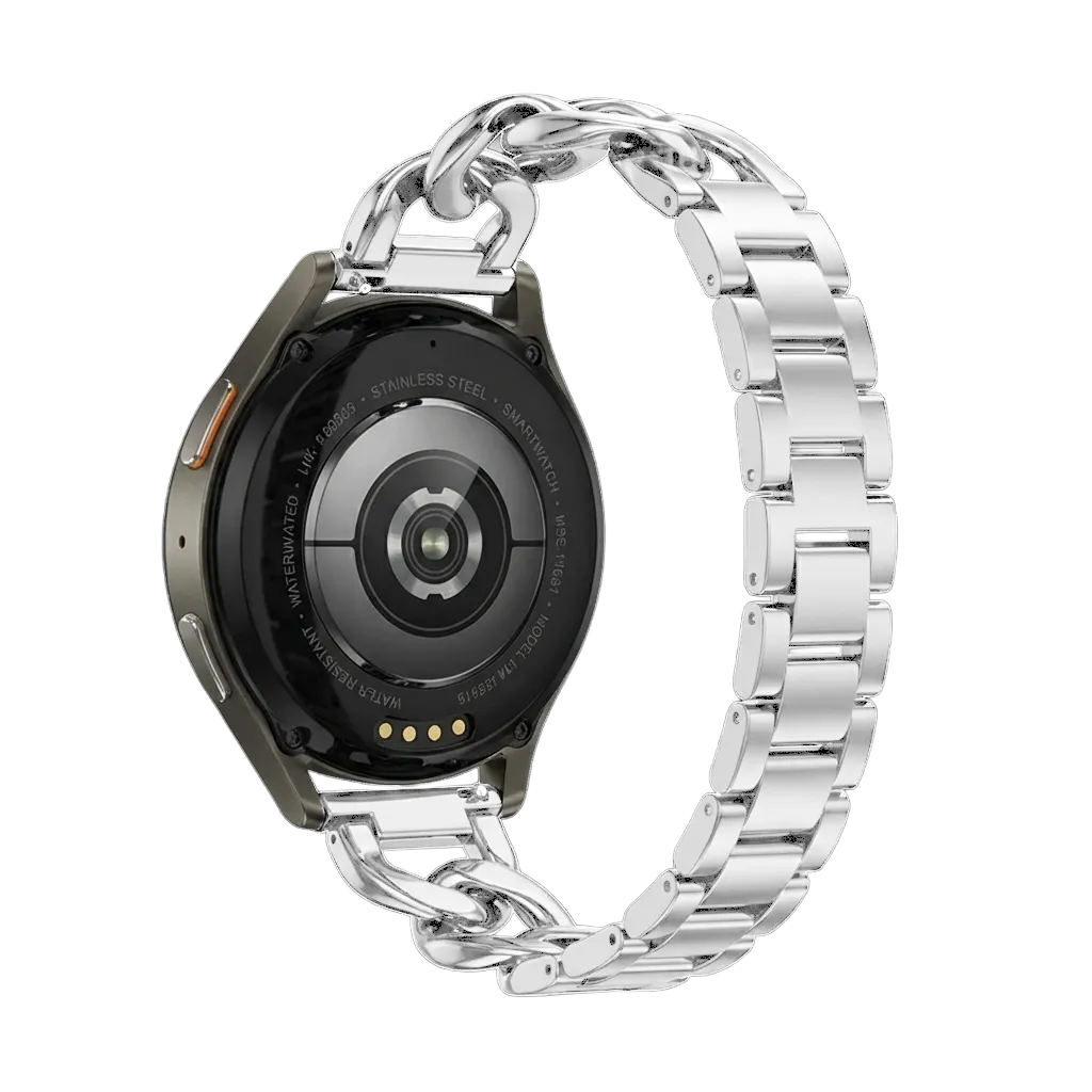 Amazfit Bip 3 (Pro) Steel Chain Strap (Silver)