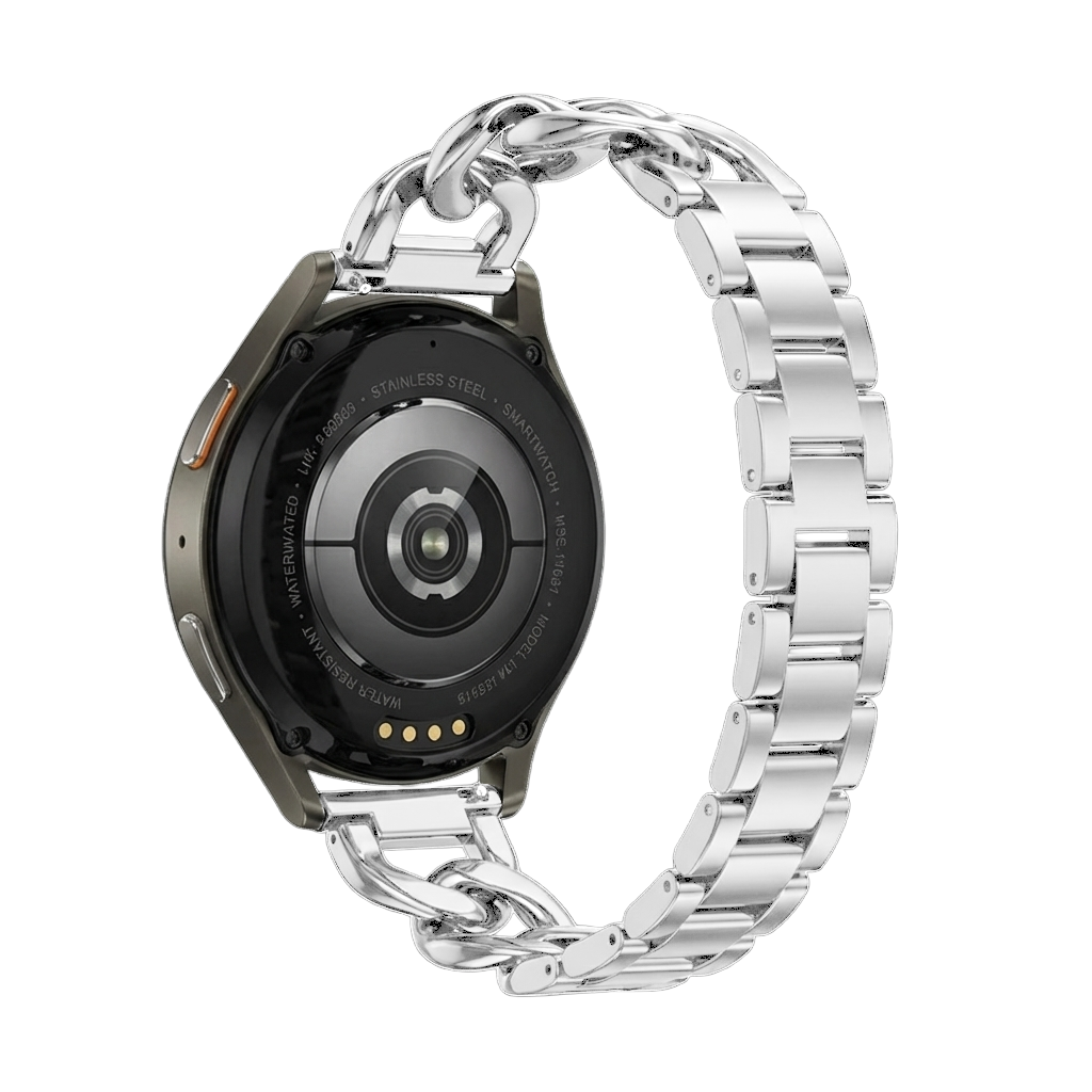 Bracelet chaîne acier Samsung Galaxy Watch 42mm (argent)