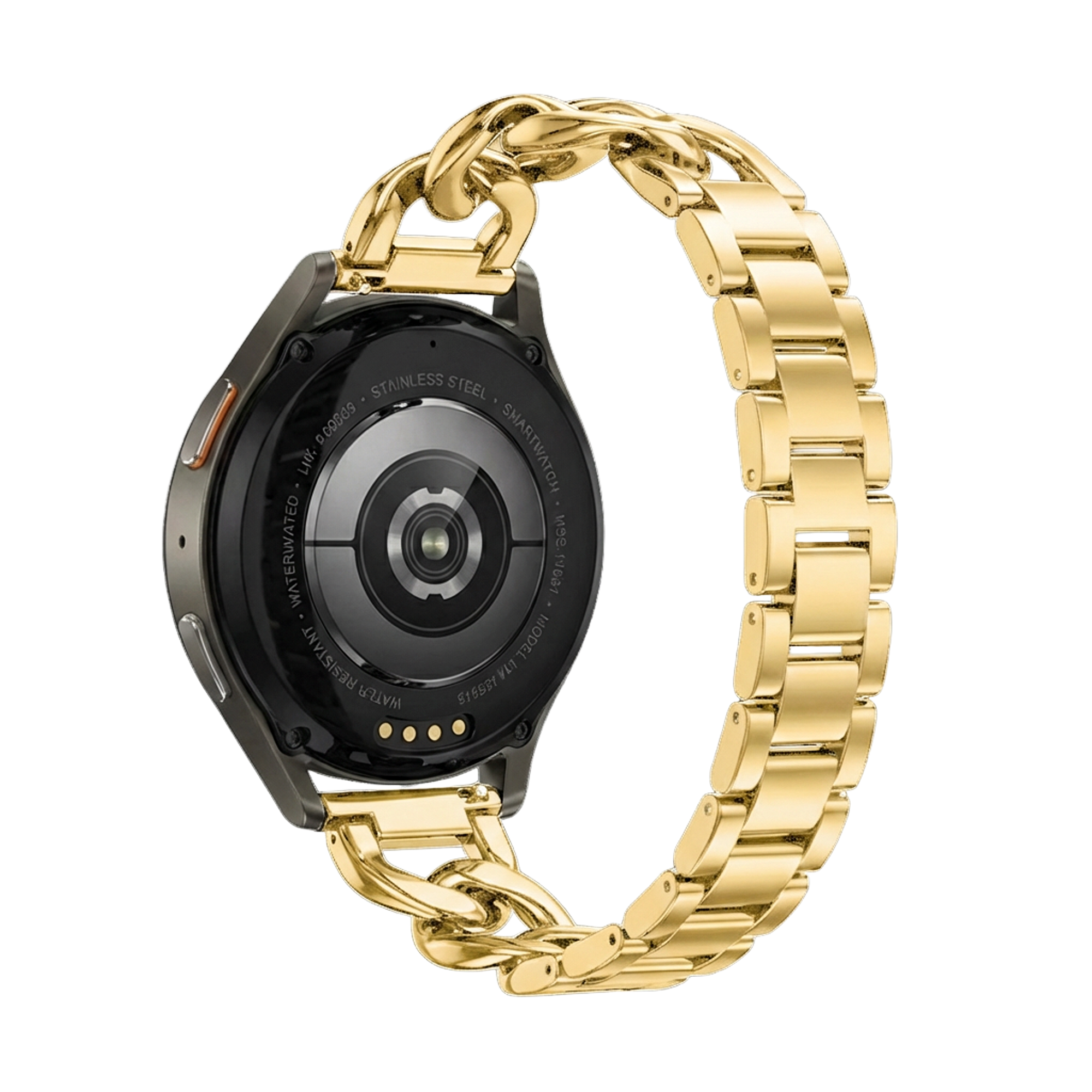 Bracelet chaîne acier Samsung Galaxy Watch 42mm (or)
