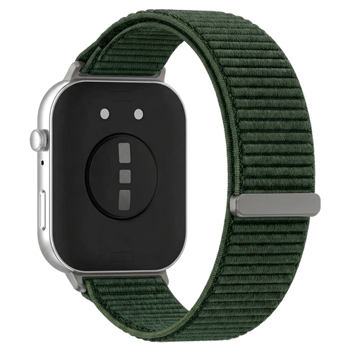 Huawei Watch Fit 4 Pro Nylon Wave Strap (Dark Green)