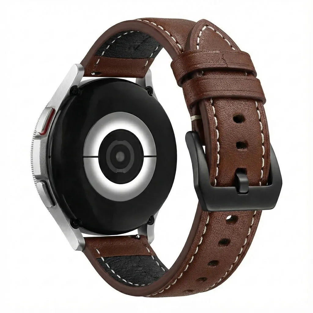Bracelet cuir Garmin Venu X1 (café)