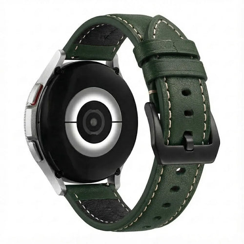 Glossy Leather Strap, on a watch, 3/4 rear view