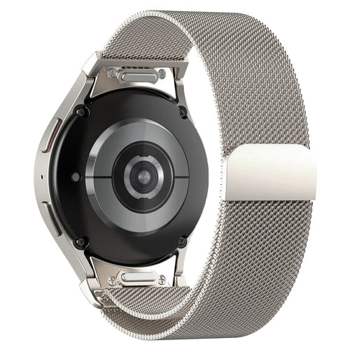 Samsung Galaxy Watch 7 - 40mm 'One Push' Milanese Strap (Champagne)