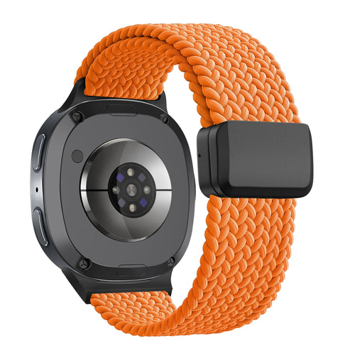 Bandz Bracelet tressé magnétique Samsung Galaxy Watch 9 - 44mm (orange)