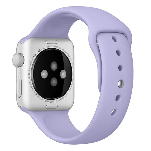 Bracelet silicone Apple Watch (lilas)