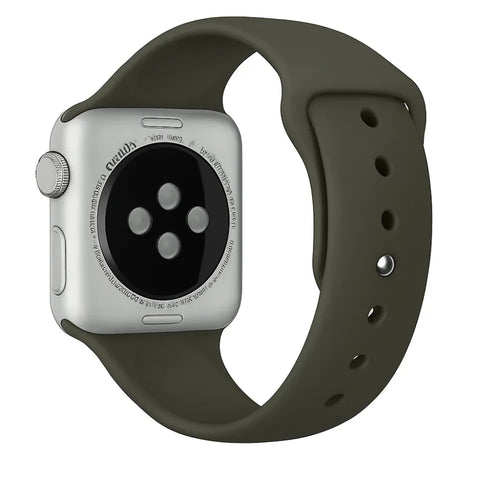 Bracelet silicone Apple Watch (vert foncé)