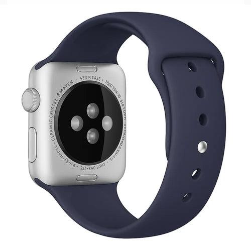 Bracelet silicone Apple Watch (bleu)