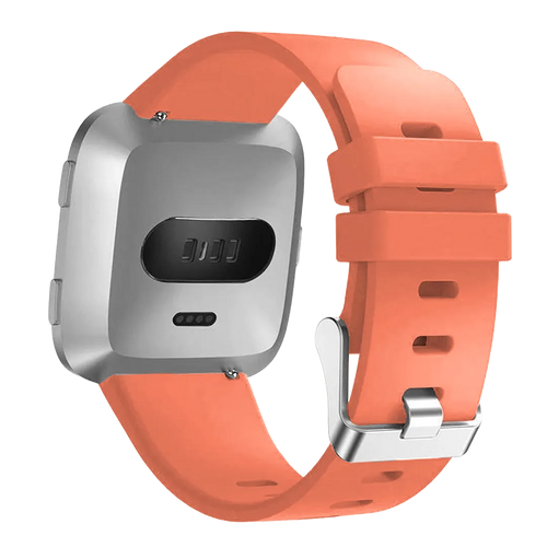Silicone Strap, on a watch, 3/4 rear view