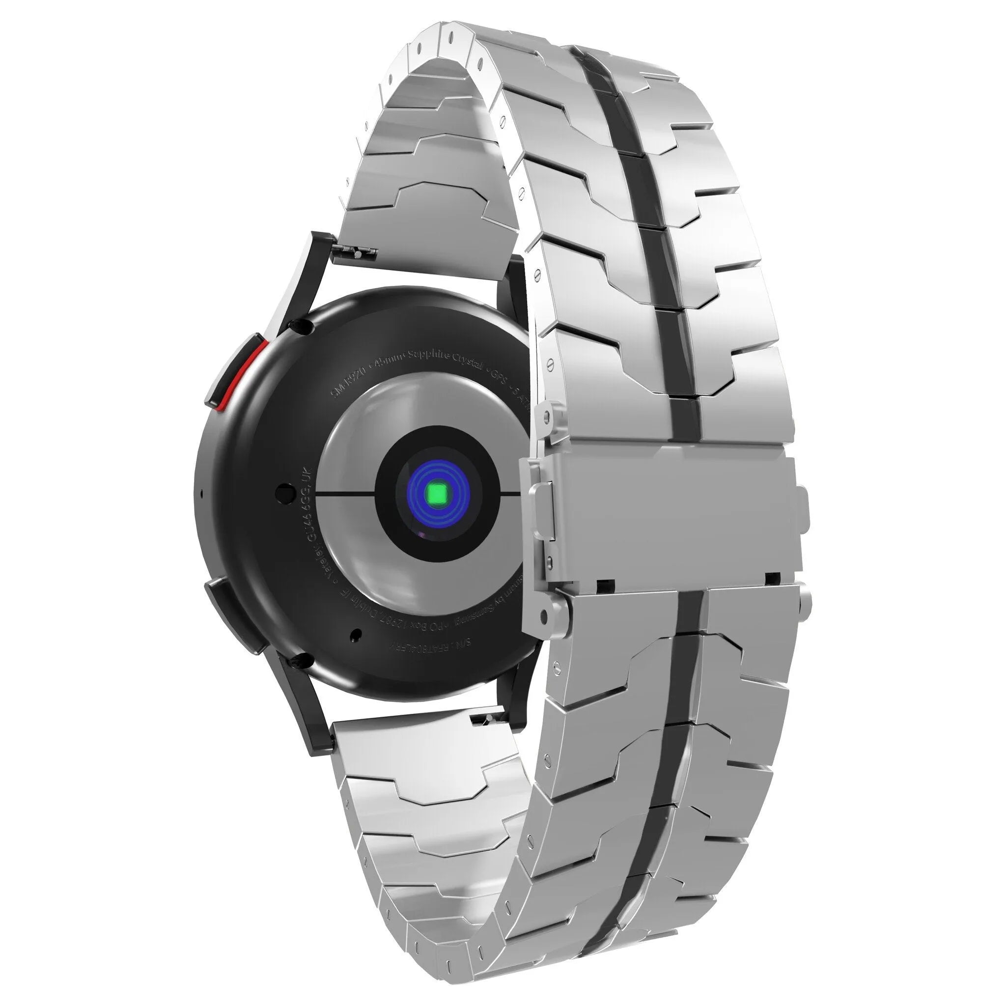 Bracelet acier Xiaomi Amazfit Bip (argent/noir)
