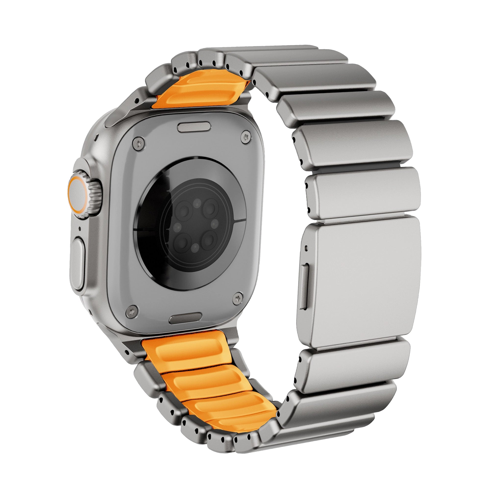 Bandz Bracelet titane 'Hybrid' Apple Watch (titane/orange)