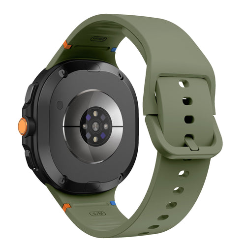 Bracelet silicone Samsung Galaxy Watch 9 - 40mm (vert militaire)
