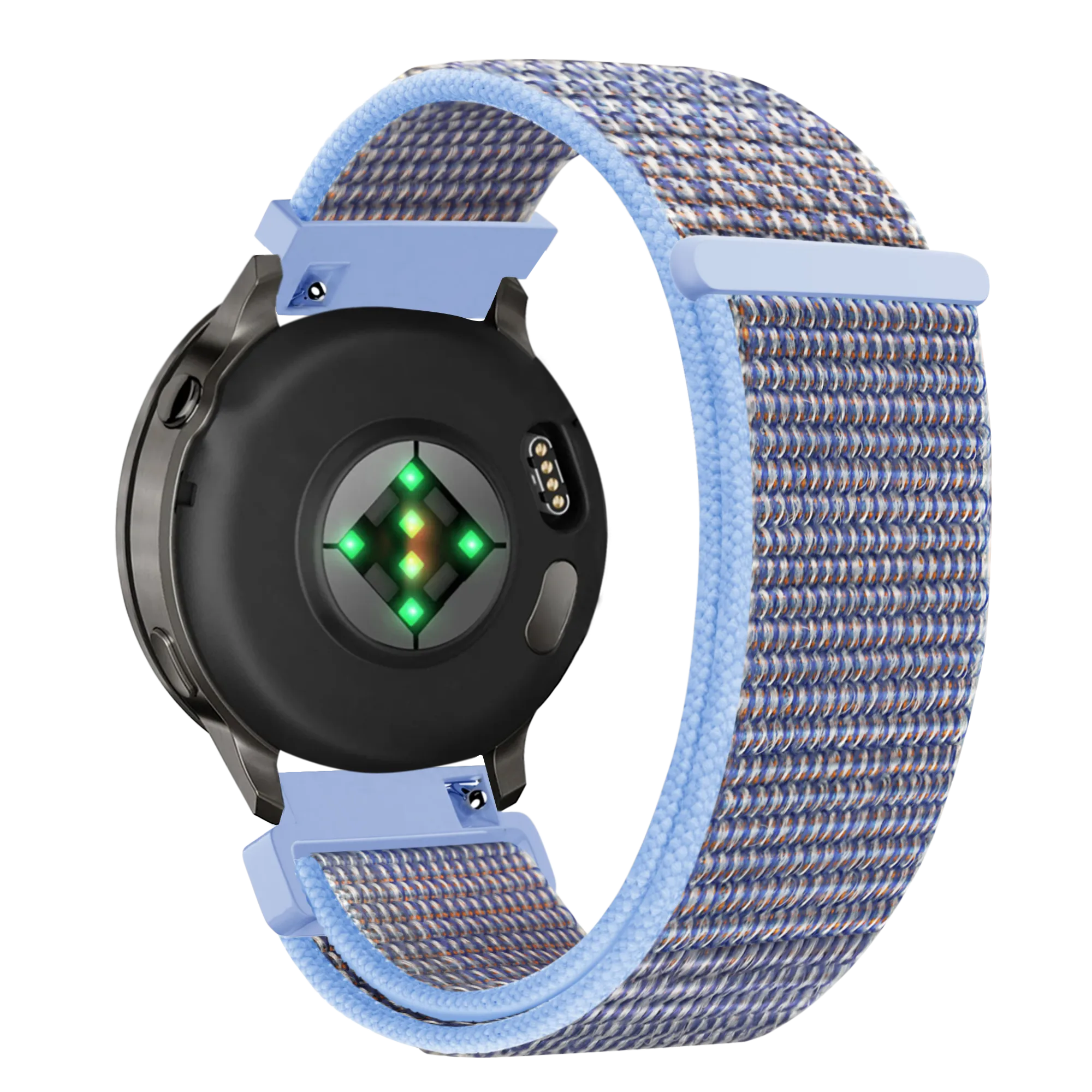 Bandz Bracelet nylon à boucle Garmin Forerunner 170 (bleu azur)