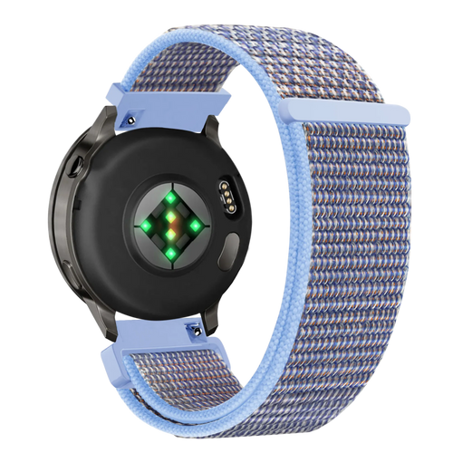 Bandz Bracelet nylon à boucle Garmin Approach J1 (bleu azur)
