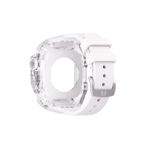 Reqior Apple Watch 45mm Polymer Case with Rubber Strap (Transparent)