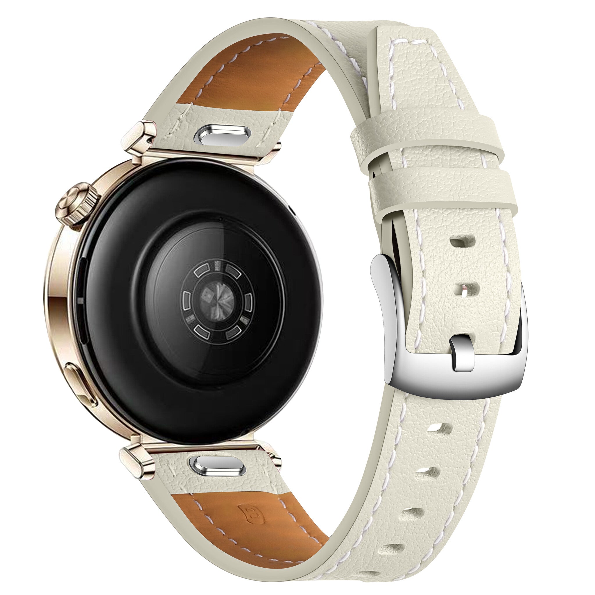 Bracelet cuir 'One Push' Huawei Watch GT 5 Pro - 42mm (beige)