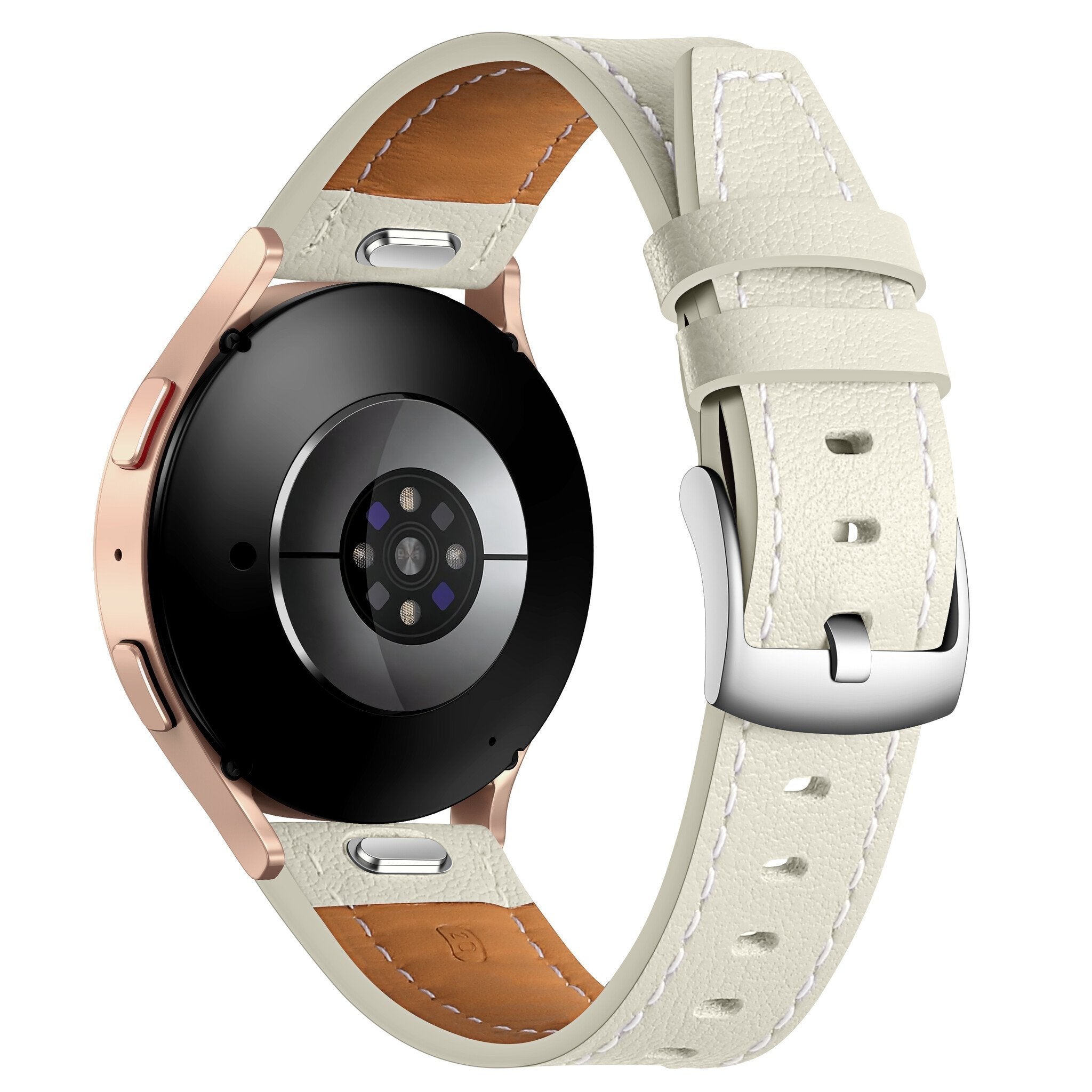 Bracelet cuir 'One Push' Amazfit Active (beige)