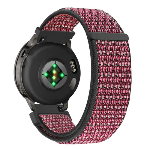 Bandz Garmin Vivomove 3 Nylon Loop Strap (Crimson Berry)