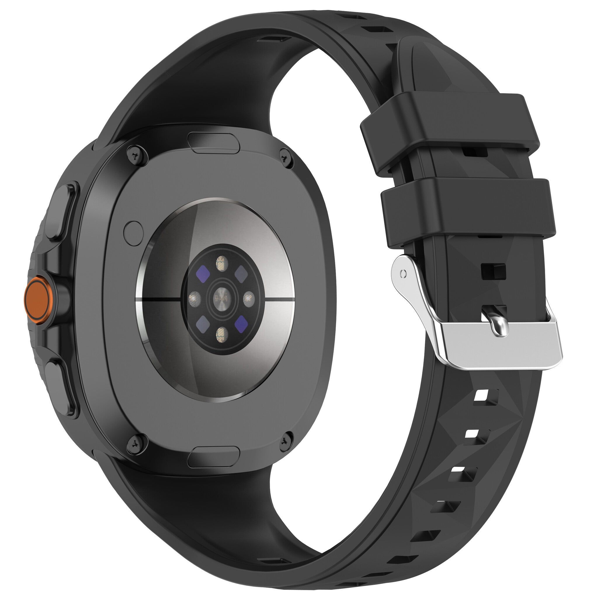 Bracelet silicone diamond Samsung Galaxy Watch 9 - 44mm (noir)