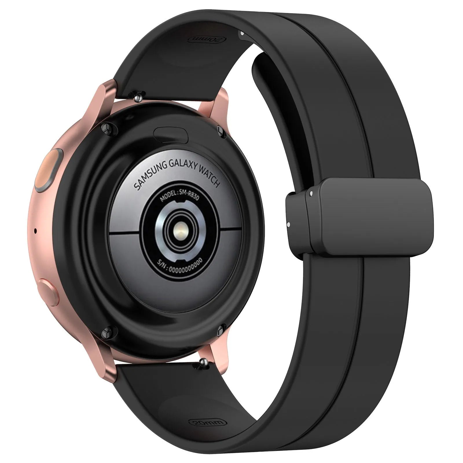 Suunto Vertical D-Buckle Silicone Strap (Black)