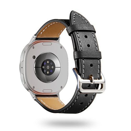 Bracelet cuir classique Samsung Galaxy Watch 8 Classic (noir)