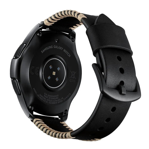 Suunto Vertical 2 Stitched Leather Strap (Black)