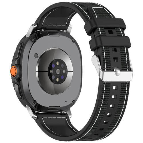 Bracelet nylon hybride Samsung Galaxy Watch 9 - 40mm (noir)