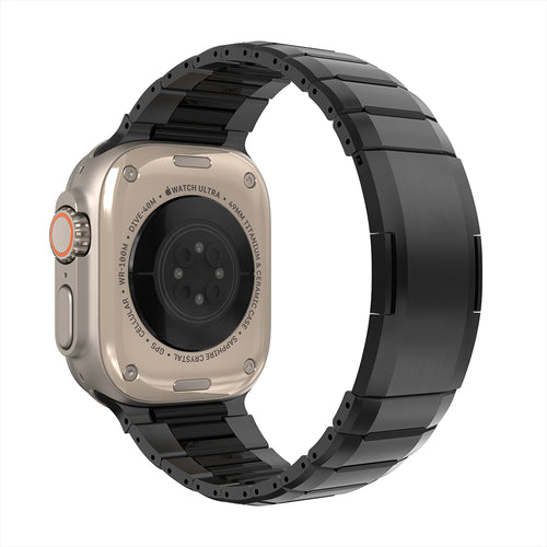 Bracelet acier hybride Apple Watch (noir)