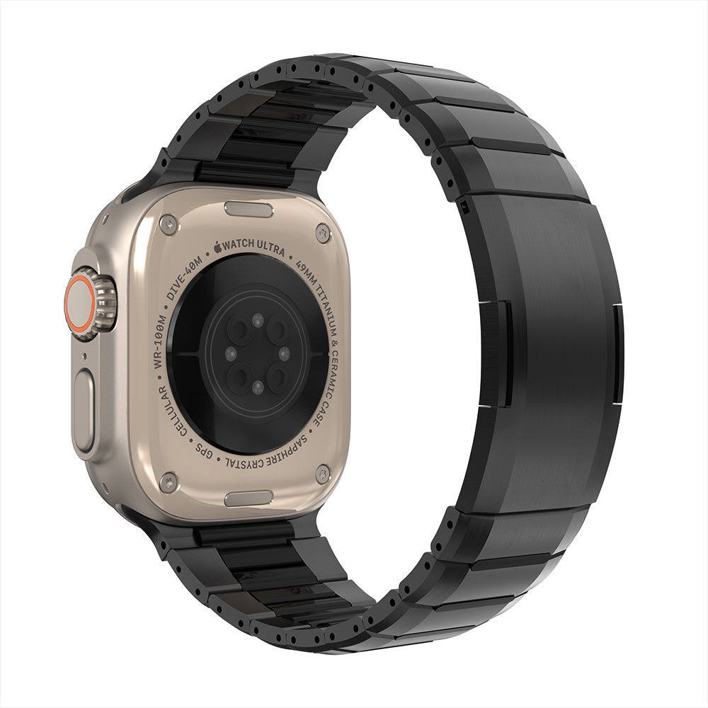 Apple Watch Steel Hybrid Strap (Black)