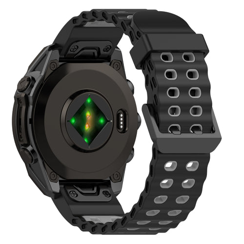 Garmin Descent Mk3i - 51mm Wave Sport Strap (Black/Grey)