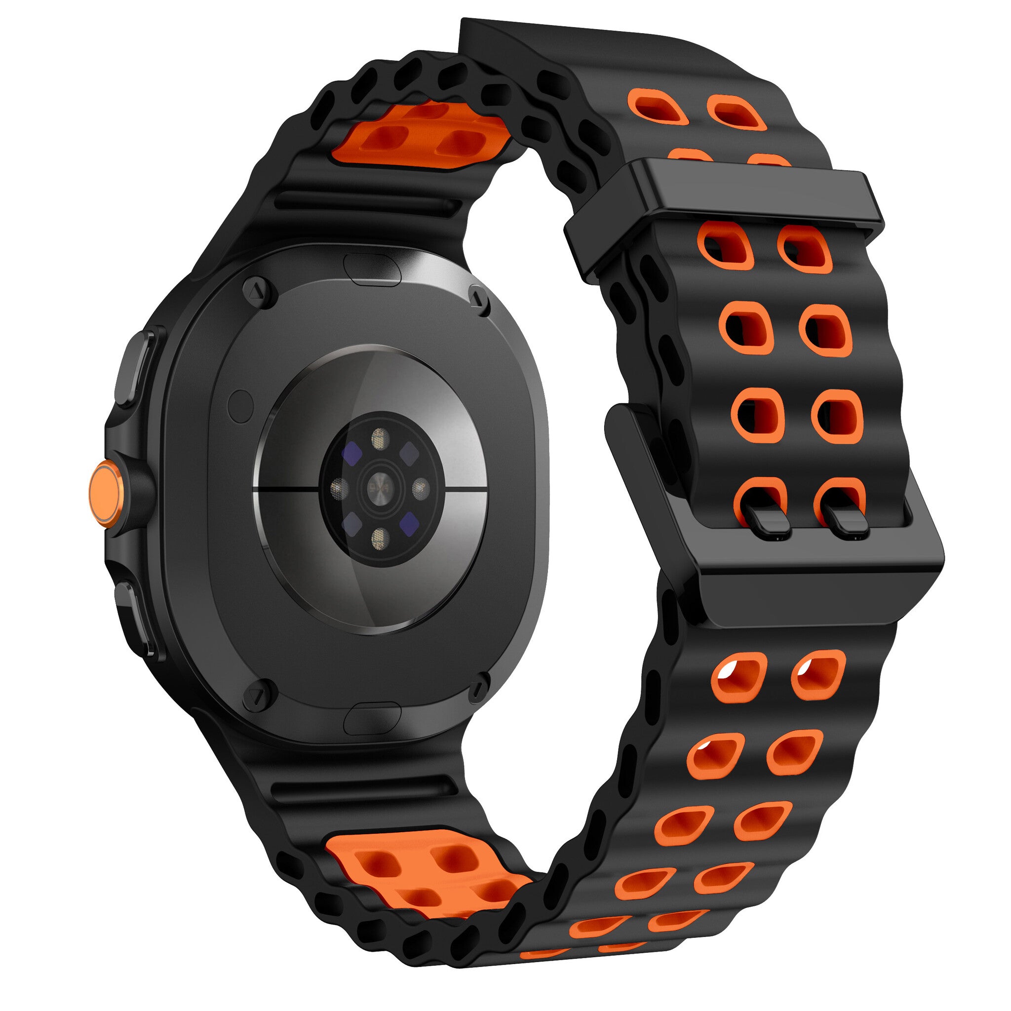 Bracelet Ocean Samsung Galaxy Watch 9 - 44mm (noir/orange)