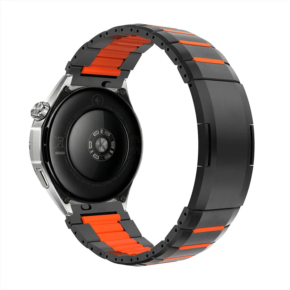 Bracelet acier hybride 'One Push' Coros Apex 2 Pro (noir/orange)