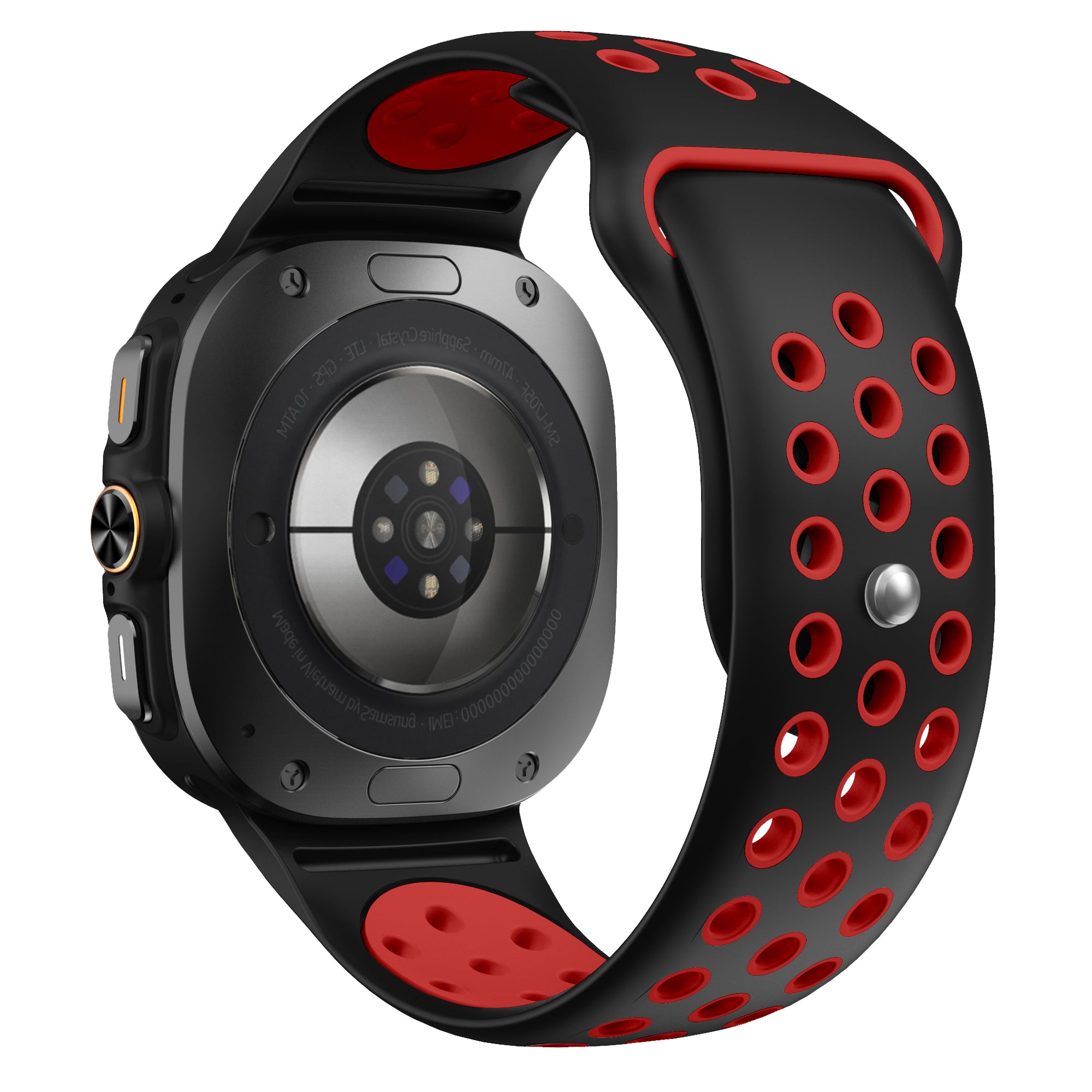Bracelet sport Samsung Galaxy Watch Ultra 2 (noir/rouge)