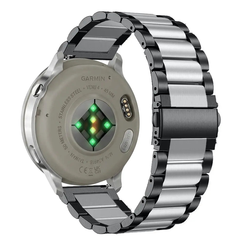Bracelet acier Garmin Forerunner 70 (noir/argent)