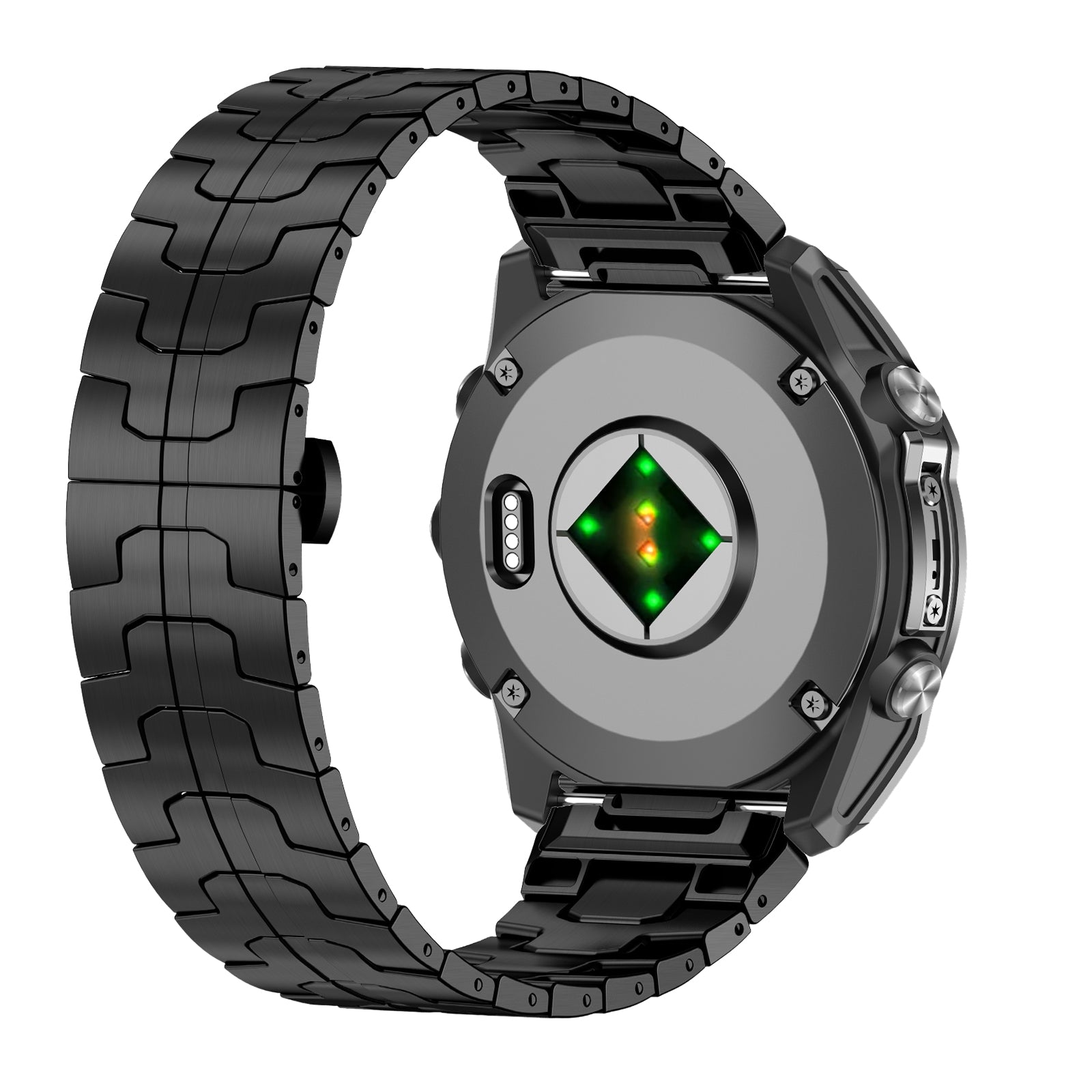 Garmin Forerunner 970 Steel 'Iron' Strap (Black)