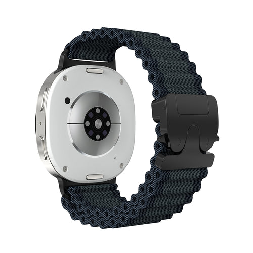 Bracelet nylon Outdoor avec boucle en P Samsung Galaxy Watch 9 - 40mm (noir avec noir)