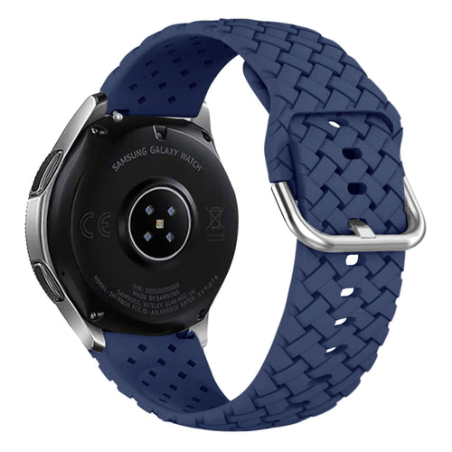 Samsung Galaxy Watch 3 41mm Woven Silicone Strap (Dark Blue)