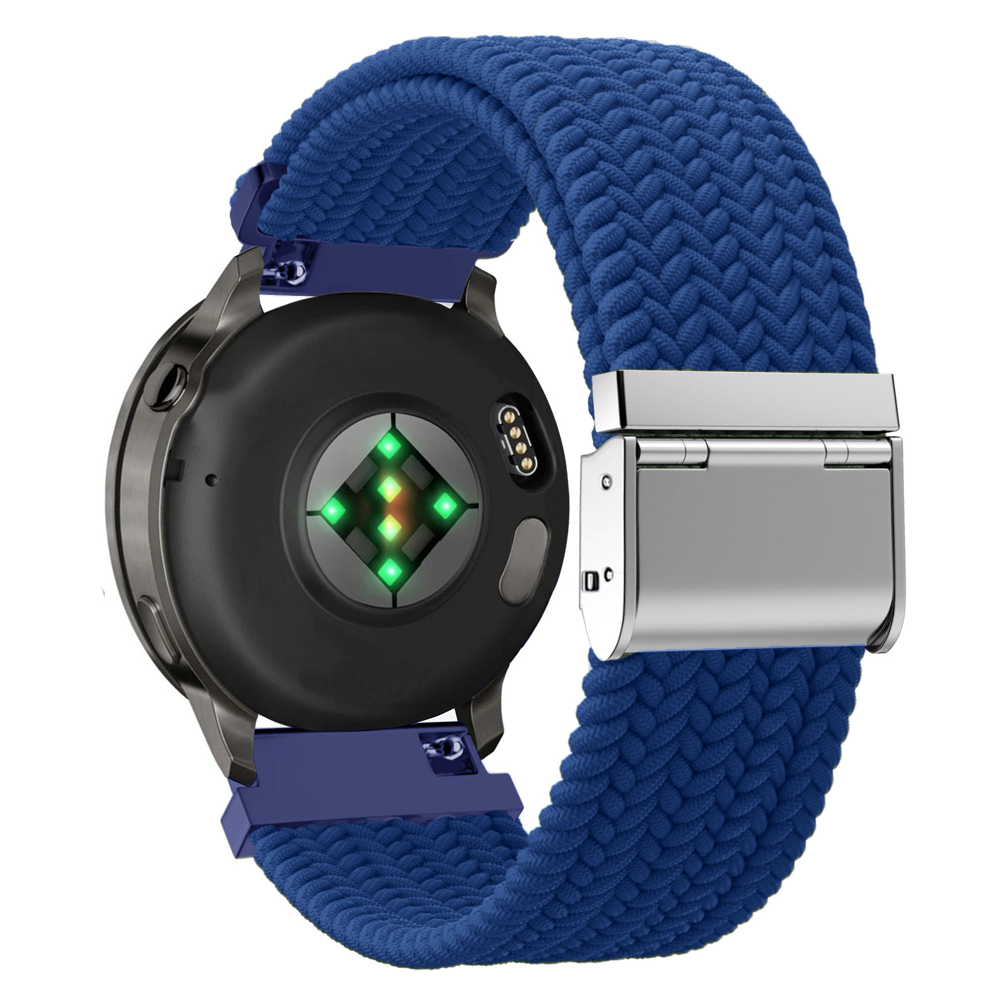 Bandz Garmin Forerunner 265 Woven Nylon Strap (Blue)