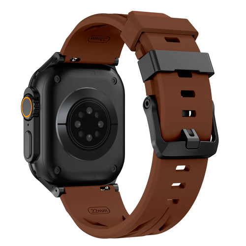 Bracelet silicone race Apple Watch (marron)