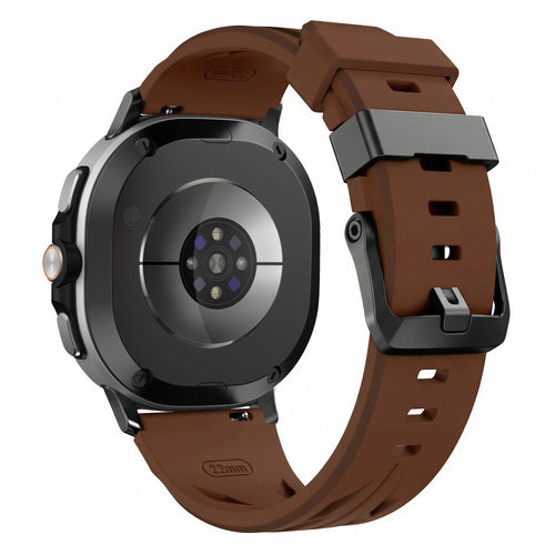 Bracelet silicone race Samsung Galaxy Watch 8 Classic (marron)