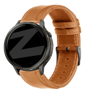Bandz Garmin Venu 2 Leather Strap 'Classic' (Brown)