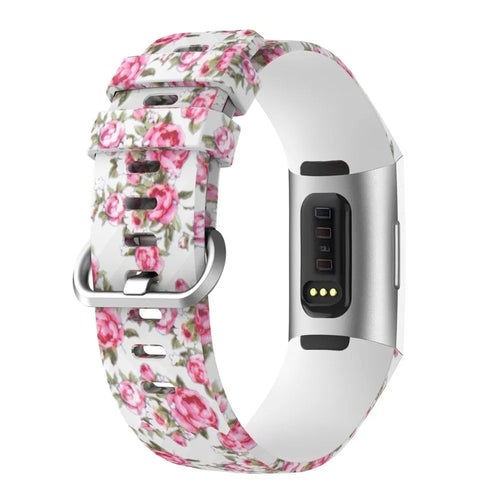 Silicone Patterned Strap, on a watch, 3/4 rear view