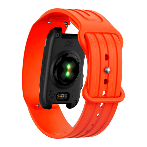 Bandz Garmin Cirqa Silicone Strap 'Classic' (Orange)